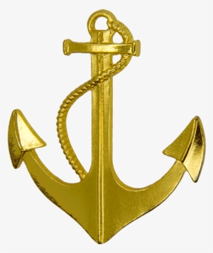 Anchor Pin 3d, Gold - Anchor Gold