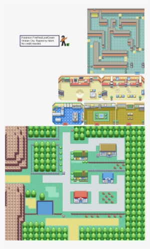 Pokémon Firered / Leafgreen - Viridian City Pokemon Pixel Art