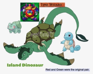 Island Turtle Dinosaur Legendary For Leafgreen *not - Pokemon