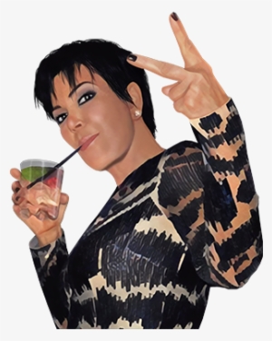 A Hamburger , Candy Corn, My Mom And They're All Available - Kris Jenner Drinking Poster