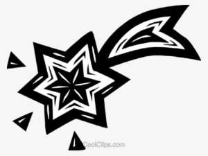 Shooting Stars Royalty Free Vector Clip Art Illustration - Meteor