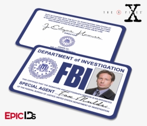 The X-files Inspired Fox Mulder Fbi Special Agent Id - X-files