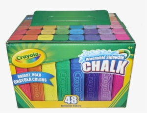Crayola Giant Chalk, Bucket - Crayola 48-piece Washable Sidewalk Chalk Twin Pack