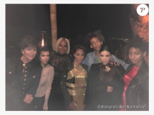 Kris Jenner, Kourtney Kardashian, Mary J - Kim Kardashian