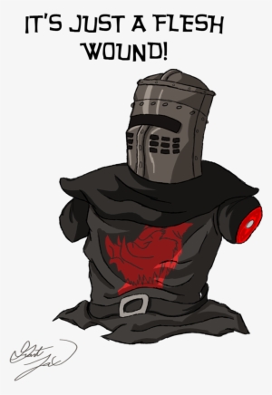 Deviant Art Portrayal Of The Famously Dismembered Black - Black Knight Monty Python Cartoon