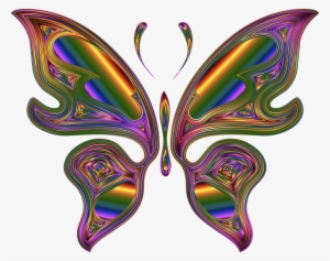 Borboletas & Joaninhas E - Butterfly Silhhouette