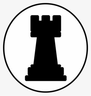 Ajedrez, Torre, Juego, Círculo, Silueta, Negro - Rook Chess Piece Clipart