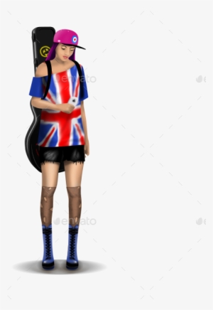 Png/rocker Girl - Cosplay