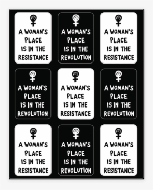 A Woman's Place Is In The Resistance Sticker/decal - Women Rights Women's Tees