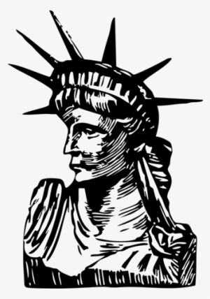 Vinilo Decorativo Busto Estatua De La Libertad - Estatua De La Libertad Stencil