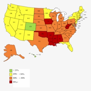 America Obesity Rates - Us Obesity Map