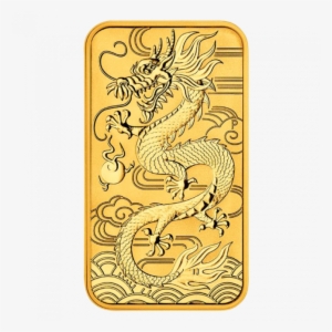 1 Oz Dragon Rectangular Gold Coin - Perth Mint Dragon Silver