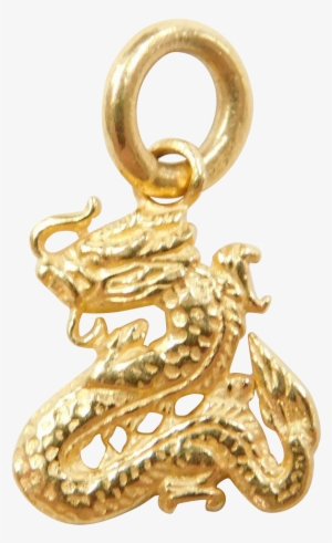 Vintage 22k Gold Dragon Charm Found At Www - Gold