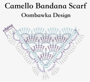 Camello Bandana Scarf Stitch Diagram - Bandana A Crochet Patron