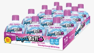 12pack Fruit Punch - Aquaball Naturally Flavored Water, Berry, 12 Ounce