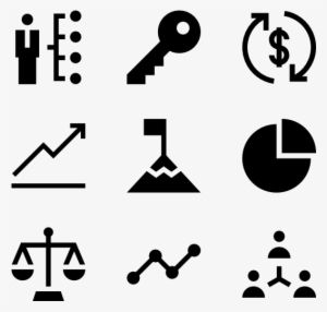 Solid Business Set - Trading Icons