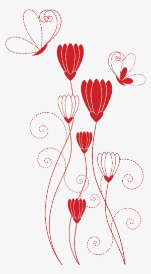 Flores Ilustraciones En Png Para Artesanía Y Diseños - Vectores Flores Rojas Png