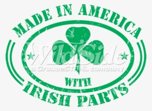 Made In America Irish Parts - Square Sticker 3" X 3"