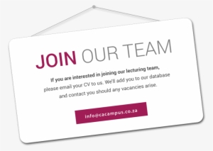 Join Our Team - Join Us Business Card