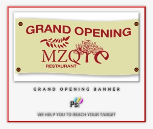 Grand Opening Banner We Help You To Reach Your Target - Banner