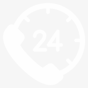 Open 24 Hours - Odometer Icon White