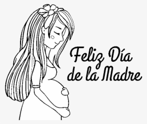 Dibujo De Mamá Embarazada En El Día De La Madre Para - Dibujos Para El Dia De La Madre