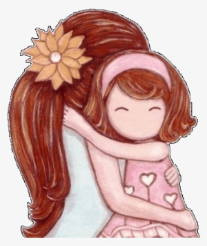 La Caja De Sol - Mother Daughter Hugging Sketch