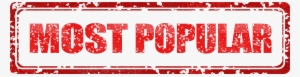 Banner With Stamp Most Popular - Most Popular Stamp Png