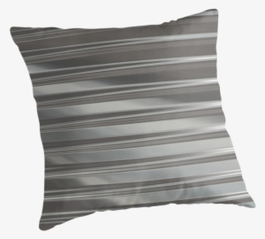 'corrugated Chrome - Throw Pillow