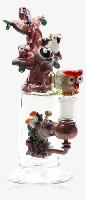 Hootie And Friends Custom Mini Rig Water Bubbler By - Empire Glassworks Christmas Tree