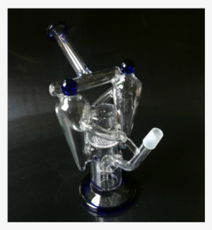 New Double Recycler Glass Water Pipe Oil Rig Glass - Still Life Photography