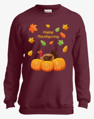 With Turkey And Pumpkins Youth Ls Shirt/sweatshirt/hoodie - Infinity War T Shirts