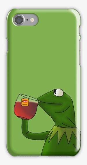 Kermit Sipping Tea Iphone 7 Snap Case - Kermit Sipping Tea (redesign) Grafik T-shirt