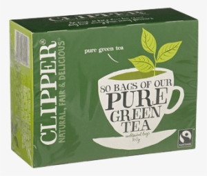 Clipper Green Tea With Just A Smidge Of Honey - Clipper Fairtrade Pure Green Tea (80)