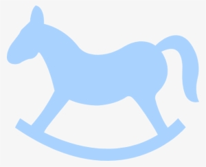 Blue Rocking Horse Png