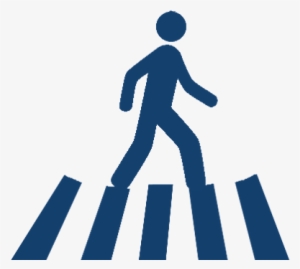 pedestrian icon blue - commuter student
