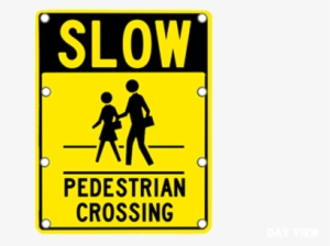 Flashing Slow Pedestrian Crossing Sign - Pedestrian Crossing Sign Flash