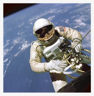 Photo Of Gemini Iv Astronaut Edward H - Omega Moonwatch On Moon