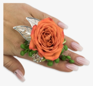 Tangerine Floral Ring Custom Product - Angels Trumpet Flowers & Gifts