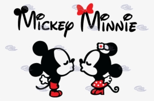 Mickey Minnie Mouse Matching Shirts Cute Kiss Married - Dibujos De Minnie Y Mickey