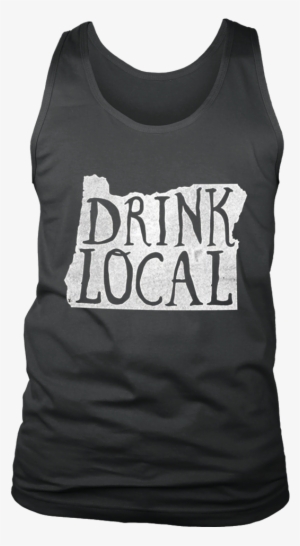 Drink Local Oregon State Outline Craft Beer T-shirt