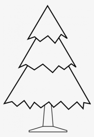 Christmas Light Outline - Christmas Tree Clipart Black And White