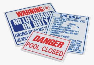 Pool And Spa Signs - Pool Signs