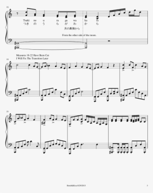 Girl Sheet Music Composed By Transcribed And Arranged - Me Me Me Daoko Sheet