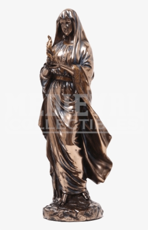 Bronze Hestia Statue - Greek Goddess Name Statue