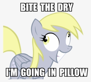 ranviet, bite the pillow, derp, derpy hooves, female, - am one with evm