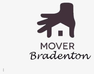 Logo Mover Bradenton Florida 34205 Moving And Storage - House Negative Space Logo