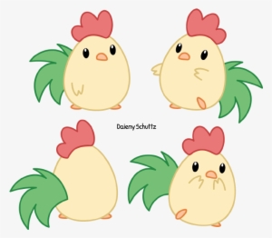 Drawn Chick Kawaii - Chibi Rooster