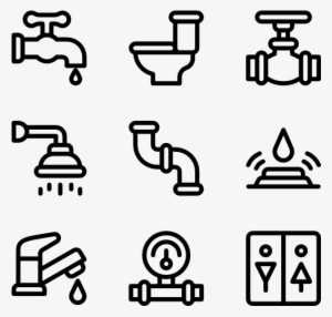 Plumber Tools And Elements - Optometry Icons