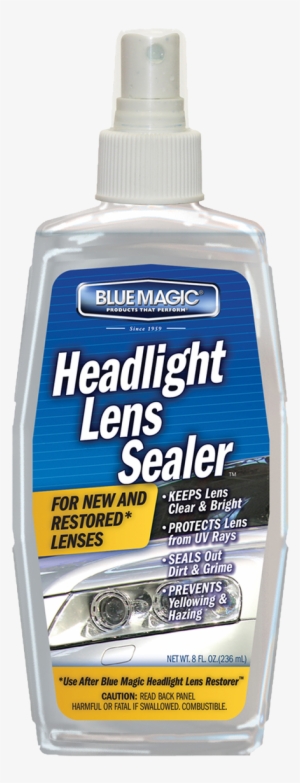 Headlight Lens Sealer Pump Spray - Blue Magic Car Headlight Cleaner